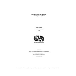 Schriftliche astrologische Analyse LEBENSPLAN und KARMA